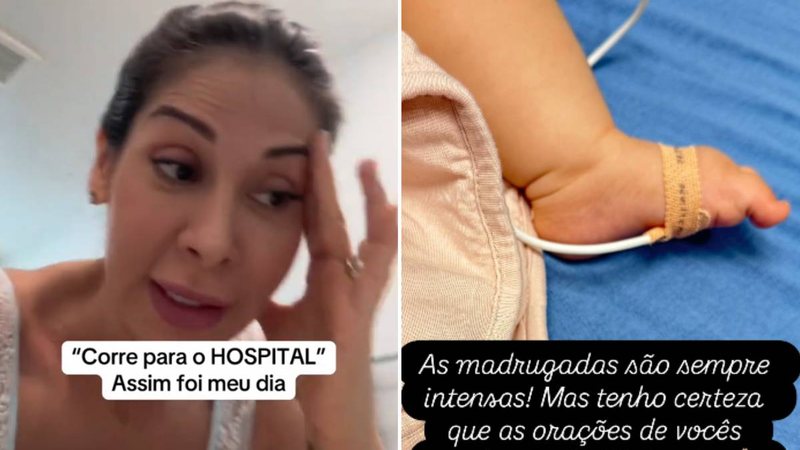 Eloah, filha da Maíra Cardi de seis meses, está internada com bronquiolite - Reprodução / Instagram