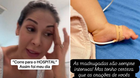 Eloah, filha da Maíra Cardi de seis meses, está internada com bronquiolite - Reprodução / Instagram
