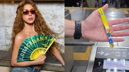 MetrôRio desenvolveu pulseira especial para transporte no show da Shakira - Reprodução/Instagram e Divulgação / MetrôRio