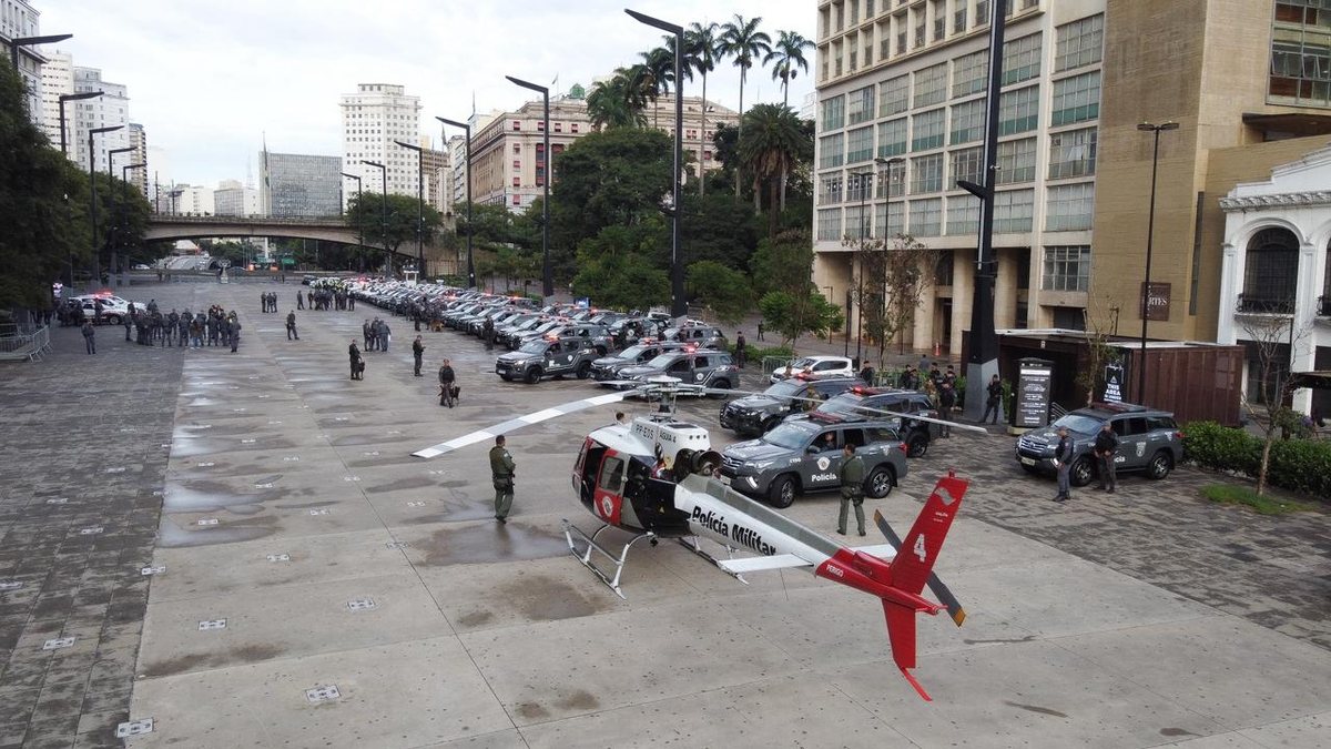Operação Impacto Media Urbs II mobiliza 290 viaturas, três blindados e uma aeronave - Pablo Jacob/Governo de São Paulo