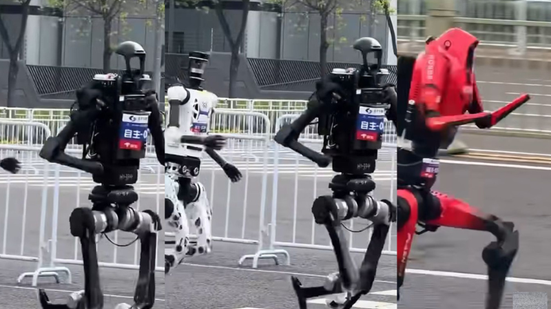 Cerca de 40% dos robôs percorreram o trajeto de forma autônoma, enquanto os demais foram controlados remotamente - Reprodução Instagram/@tudo_e_geografia