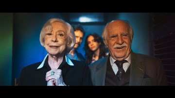 Cena de "Velhos Bandidos", com Fernanda Montenegro, Ary Fontoura, Vladimir Brichta e Bruna Marquezine - Divulgação