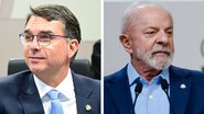 Flávio Bolsonaro está numericamente à frente de Lula - Fotos de Saulo Cruz/Agência Senado e Ricardo Stuckert/PR