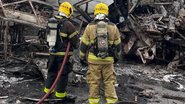 Ônibus e carreta pegam fogo após batida na BR-251 deixando mortos e feridos no Norte de MG - Corpo de Bombeiros Militar do Estado de Minas Gerais/Divulgação