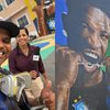 O artista plástico Diego Miranda viralizou nas redes sociais com um mural de Vini Jr. - Reprodução/Instagram @mirandagrafitte