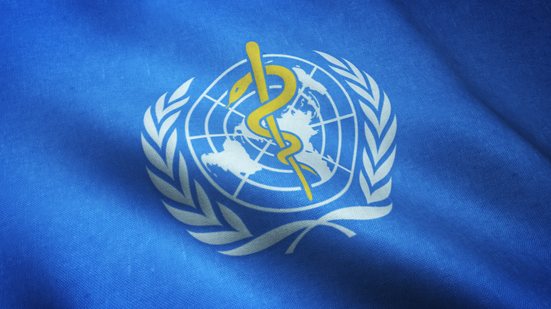 Bandeira da Organização Mundial de Saúde (OMS) - Envato