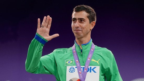Caio Bonfim completou a prova em 39min31, atrás do italiano Francesco Fortunato (39min15) e do espanhol Paul Mcgrath (39min23) - Fernanda Paradizo/CBAt