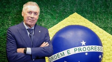 Ancelotti vai comandar uma seleção pela primeira vez em Copas - Reprodução/CBF/Rafael Ribeiro
