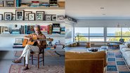 Gilberto Gil colocou à venda o apartamento localizado no Edifício Chopin, na Zona Sul do Rio de Janeiro - Montagem/Reprodução/Casa e Jardim (http://bit.ly/4nb1ruA)