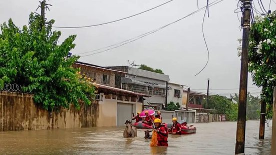Chuvas no nordeste deixam 35 cidades em situação de emergência em dois estados. - © Defesa Civil-PE
