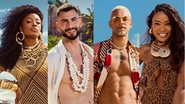 Elenco do 'De Férias Com o Ex Diretoria'. Da esquerda para a direita: Lumena, Nizam, WL e Rebecca - Divulgação Paramount+