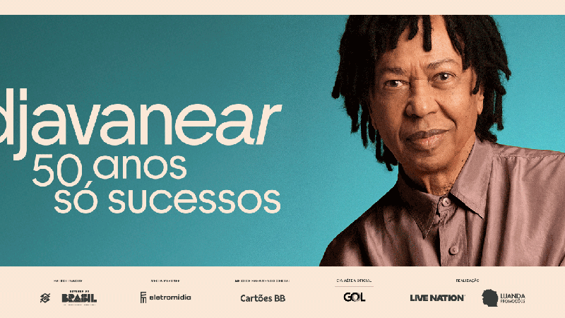 Playlist funciona como um spoiler do repertório da turnê "Djavanear 50 anos - Só Sucessos" - Reprodução