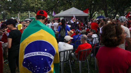 Manifestação em Brasília contra a escala 6x1, em 1º de maio deste ano - Fabio Rodrigues-Pozzebom/Agência Brasil