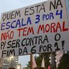 Manifestantes fazem ato na Av. Paulista nesta segunda-feira, 25, quando relatório foi apresentado - Wagner Origenes/Ato Press/Estadão Conteúdo