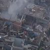 Bombeiros apuram se escavação em obra da Sabesp atingiu tubulação - Reprodução/TV Globo