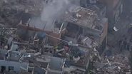 Bombeiros apuram se escavação em obra da Sabesp atingiu tubulação - Reprodução/TV Globo