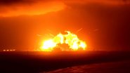 Foguete da Blue Origin explodiu durante um teste na plataforma de lançamento - Reprodução/X @NASASpaceflight