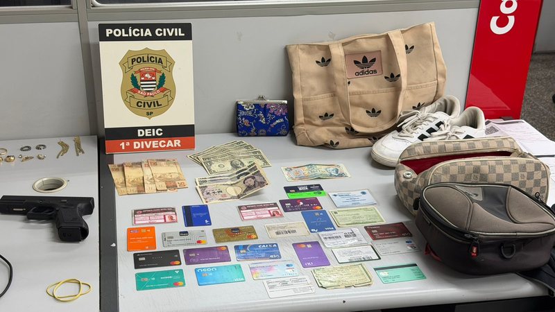 Polícia Civil de São Paulo prende líder de quadrilha suspeita de aplicar o golpe do bilhete premiado - Polícia Civil de São Paulo/Divulgação