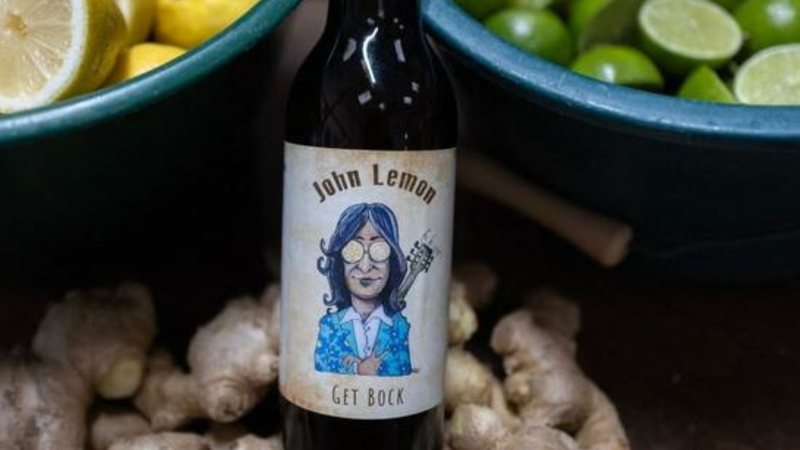 Cerveja artesanal “John Lemon” usava nome e foto do cantor - Reprodução / X