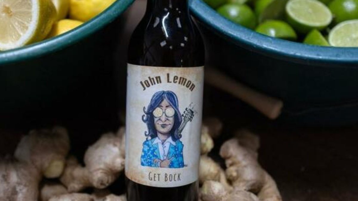Cerveja artesanal “John Lemon” usava nome e foto do cantor - Reprodução / X