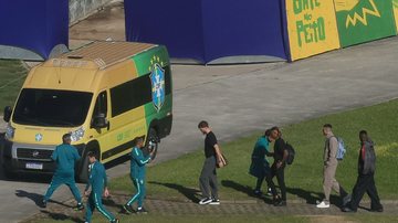 Jogadores chegam à Granja Comary para período de treinos que vai até o sábado, 30 - Pedro Kirilos/Estadão Conteúdo/Estadão Conteúdo
