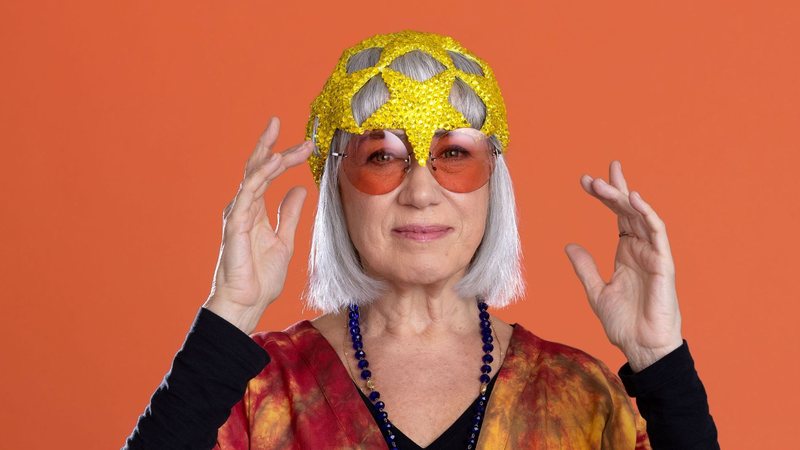 Lilia Cabral caracterizada como Rita Lee para o monólogo "Balada da Louca" - Divulgação/Miro