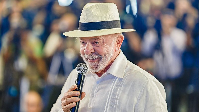 O presidente Lula em anúncio de investimentos da Petrobras no Amazonas nesta quarta-feira, em que estava sendo votada a escala 6x1 - Ricardo Stuckert/PR