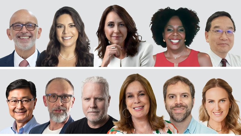 O corpo de colunistas do VIVA reúne autoridades em longevidade, de vários setores - Ilustração de Glauco Lara