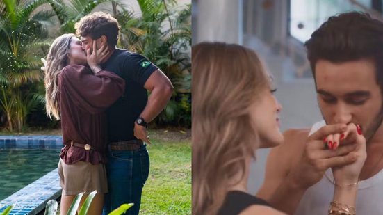 Naiane se envolve com Gael e João Raul - Globo/Estevam Avellar e Reprodução/Globo