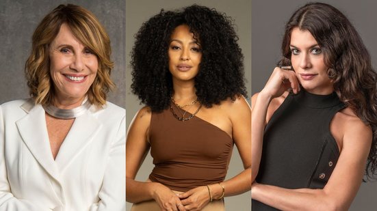 Renata Sorrah, Sheron Menezzes e Alinne Moraes estão em 'Por Você' - Reprodução/Globo