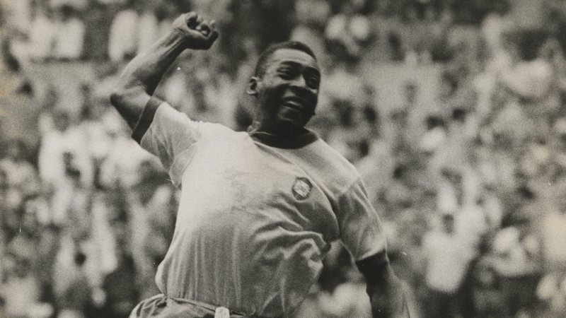 Pelé, Jairzinho e Tostão na Copa de 1970 - Lemyr Martins/Acervo MIS