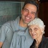 Tadeu Schmidt com sua mãe, dona Janira - Reprodução/Instagram @tadeuschmidt