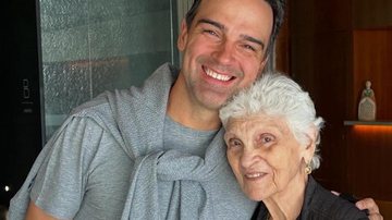 Tadeu Schmidt com sua mãe, dona Janira - Reprodução/Instagram @tadeuschmidt