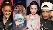 Rihanna, Beyoncé, Katy Perry e Bruno Mars são alguns dos nomes pedidos - Reprodução/Redes Sociais