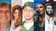 Roberto Carlos, Matuê, Henrique e Juliano, Wesley Safadão, Simone Mendes e Elba Ramalho são shows confirmados - Reprodução Deezer e Spotify
