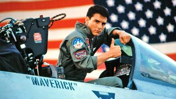 Tom Cruise em cena do filme "Top Gun: Ases Indomáveis", de 1986 - Divulgação