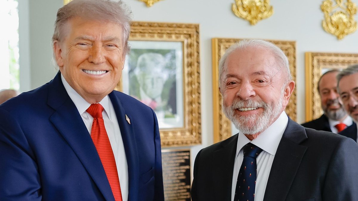 Lula e Trump fizeram uma reunião a portas fechadas que durou 1h30 - Ricardo Stuckert/PR
