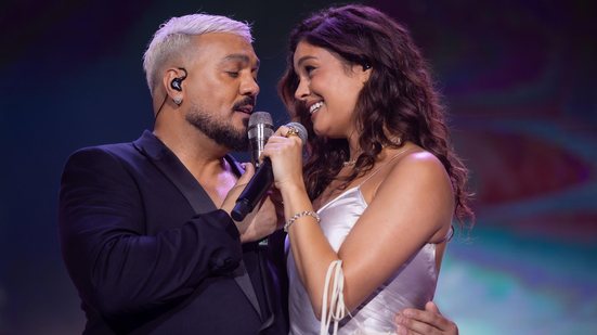 O show comandado por Belo têm participação especial de Sophie Charlotte, protagonista da novela - Divulgação/Globo