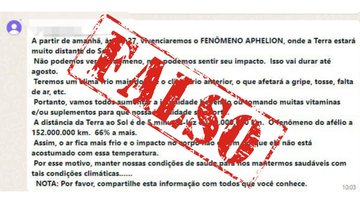 Afélio causará frio intenso? Saiba como o fenômeno influencia a temperatura