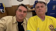 Flávio visita Jair Bolsonaro e diz que ele está bem, após Michelle falar em piora do quadro - Reprodução/Redes Sociais