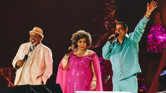Jorge Aragão, Alcione e Zeca Pagodinho apresentam o show da turnê "O Maior Encontro do Samba" em São Paulo - Divulgação/@bmaisca