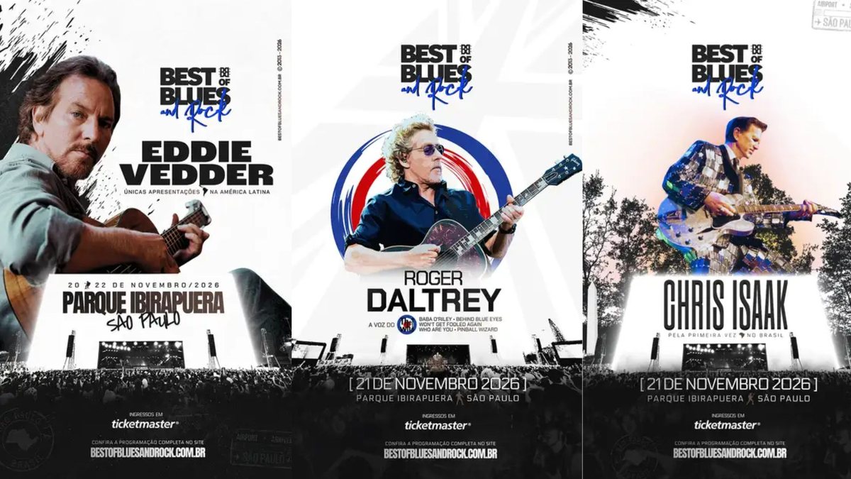 Os ingressos para o Best of Blues and Rock 2026 já estão à venda - Divulgação