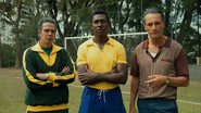 "Brasil 70 - A Saga do Tri", da Netflix, com Bruno Mazzeo (como Zagallo), Lucas Agrícola (como Pelé) e Rodrigo Santoro (como João Saldanha) - Divulgação/Marcelo Maragni