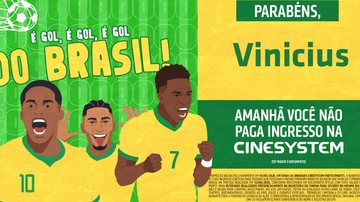 Se você se chama Vinicius, comemore. Cinesystem tem ingresso gratuito para você
