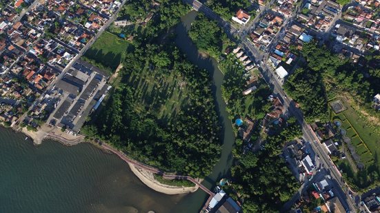 Área de Ilhabela onde será construída a primeira usina de dessalinização do Estados de São Paulo - Foto: Divulgação/Governo de SP