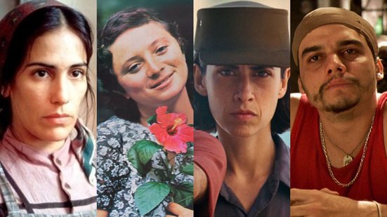 Glória Pires em "O Quatrilho", Marcélia Cartaxo em "A Hora da Estrela", Fernanda Torres em "O Que É Isso, Companheiro?" e Wagner Moura em "Carandiru" - Reprodução/Tela Brasil