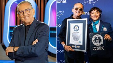 Aos 75 anos, Galvão Bueno recebe reconhecimento do Guinness World Records - Reprodução/Globo e Instagram/@galvaobueno