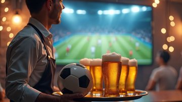 Pesquisa da Abrasel mostra que 52% dos estabelecimentos pretendem transmitir os jogos do Brasil - Adobe Stock