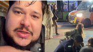 Em vídeo, influenciador Júlio Mamute se emociona ao relatar o ocorrido - Montagem VIVA (Reprodução - Instagram @juliomamute)