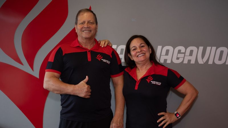 Leonildo Aguiar e Roseli Aguiar, fundadores da Academia Gaviões - Envato